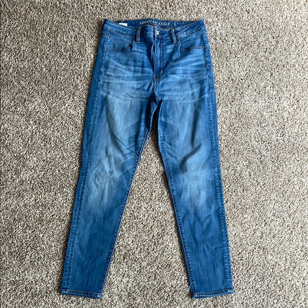 Women's American Eagle High Waisted Blue Jeans